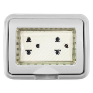 Hidrobox con dado toma doble con tierra Abatron